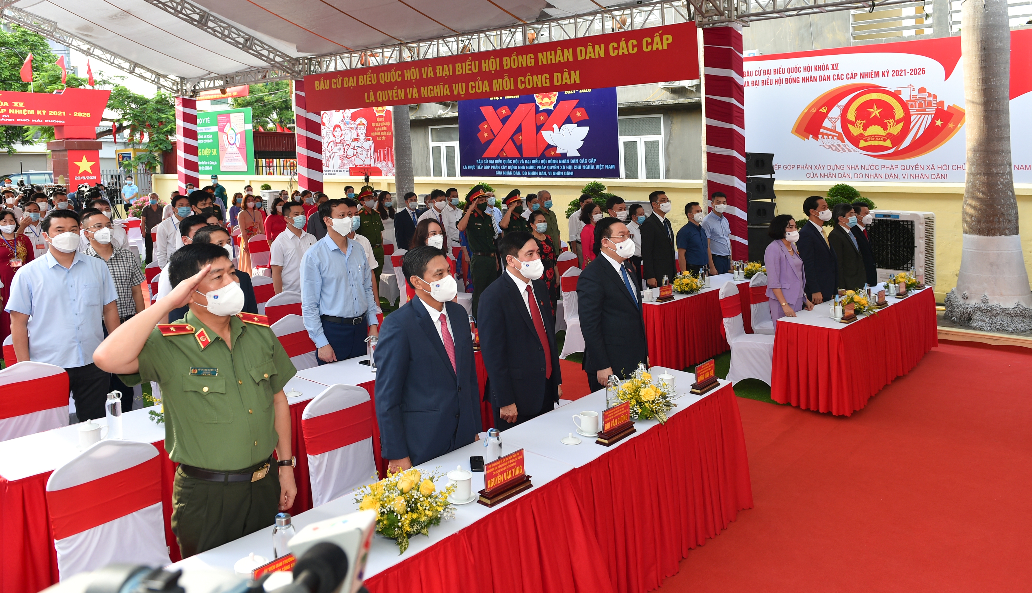 Bảo đảm an ninh, an toàn tuyệt đối 1.553 điểm bỏ phiếu bầu cử Quốc hội khóa XV và HĐND các cấp nhiệm kỳ 2021-2026.